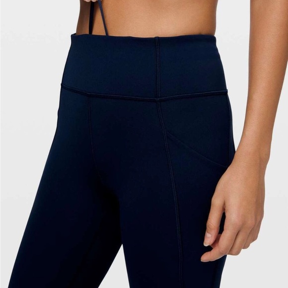 Lululemon Time To Sweat Crop True Navy | SIZE: 4 - Picture 4 of 12